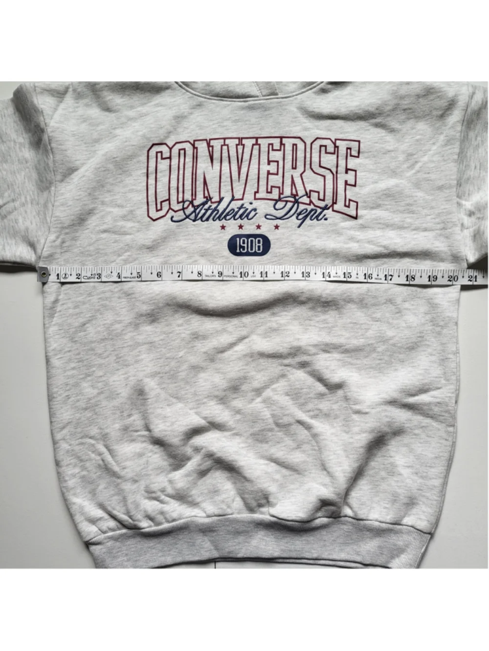 Girl's Converse Fleece-Lined Hoodie Sweatshirt–Gray Heather–Size M (10-11) - NWT